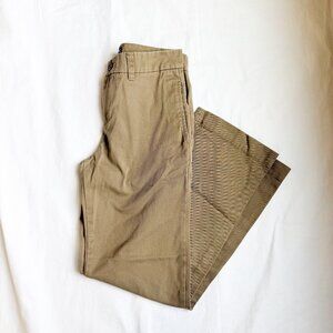 Chaps Boys Khaki Cotton Straight-Leg Pants Size 10